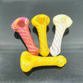 Handpipe 4 inches - Spiral Color - Assorted Colors - Price Per Piece