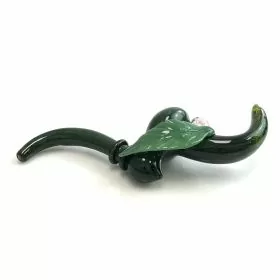 Handpipe 9 Inches - Sherlock With Leaf - Assorted