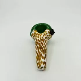 Handpipe With Color Stripw and Honeycomb Head - 4 Inches