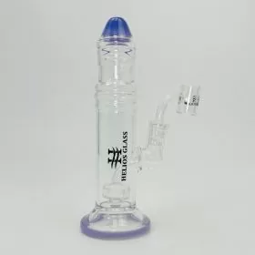 Helios - Glass Waterpipe - 8 Inches - Crayon With Showerhead Perc and Banger