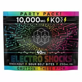 HON - KO3 Sour Belt Bites - 10000mg - 40 Counts Party Pack - Electro Shocks