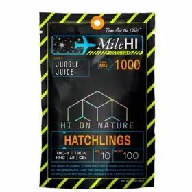 Hon - Mile Hi Hatchlings - Delta 8 - HHC -THC-V - THC-B - CBX - 1000mg Gummies - 10 Piece Pack - Jungle Juice