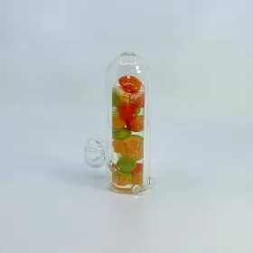 HPFC5 - 5 Inch Handpipe - With Fruit Designs - Assorted Colors - GHP1281-8