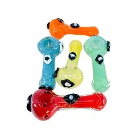 HPSN20 - 5 Inch Handpipe - With Flowers Art - Assorted Colors