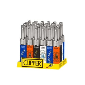 Clipper Lighter - Eletronic Mini Tube - 24 Per Display - Ziz Zag