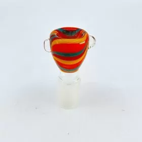 Bowl 18mm Male 3- piece Per- Pack- Color Swirl