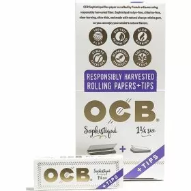 OCB - Sophistique - 1 1/4 Size Papers With Tips - 24 Packs Per Box