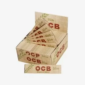 Ocb - Organic Hemp Unbleached Paper Slim - 24 Piece Per Box