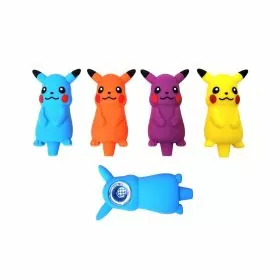 Pikachu Silicone Handpipe 4 Inches - 4 Counts Per Pack - Assorted Colors - NYSP302