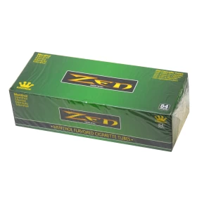 Zen Menthol Flavoured Cigarette Tubes - 84mm - 200 Counts Per Box