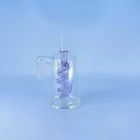Ash Catcher - 90 Degree - 14male - 14 Female With Double Coil Perc - Pink