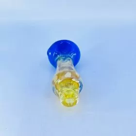 Slime Head Handpipe With Gold Fancy Pipe 4.5 Inch - Assorted