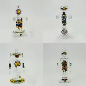 Jbd Waterpipe 6-Inch Glass Robots