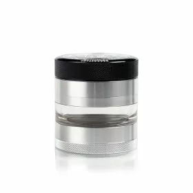 Kannastor - 4 Piece Jar Body Grinder - 2.2 Inch - Silver-Argent