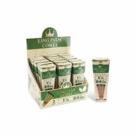 King Palm Cones Natural - 84mm - 3 Count Per Pack - 15 Pack Per Box