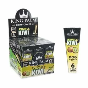King Palm Hemp Cones - 6 Cones Per Pack - 30 Packs Per Box - King Kiwi Dog Walker