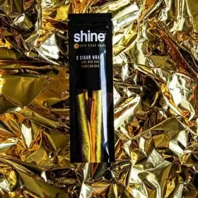 Shine 24K - Gold Cigar Wrap - 2 Wraps Per Pack 