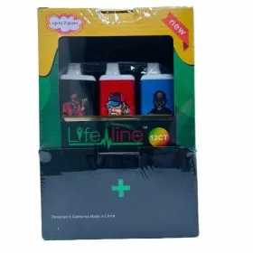 Lifeline - 510 Battery - 650mah for Up to 2 Grams Cartridge With 100 Counts Cartridge Combo - 12 Counts Per Display 