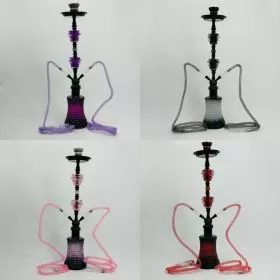 Luxor - 27 Inches - Shisha Hookah With Double Flower Deco and Ball Perc - 2 Hose - NP21-30
