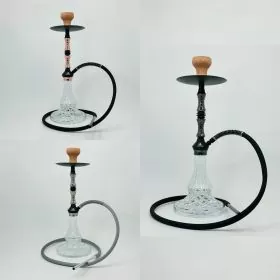Luxor Shisha - Hookah - With Double-click Vase and Ball Diffuser - 1 Hose - 20 Inches - (MKA-110)