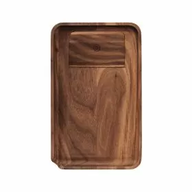Marley Natural - Rolling Tray Wood Small - 9 Inches X 5.5 Inches - With Scrapper