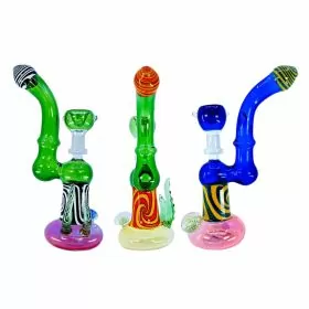 MSB13 - Fancy Bubbler With Tentacles - 8 Inch - Assorted Colors - Price Per Piece
