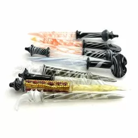 Dabber - 6 Inches - 10 Pieces Per Pack - Assorted Colors and Assorted Design