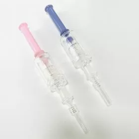 Nectar Collector With Matrix And Nail - Assorted Colors - Price Per Piece