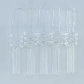 Nectar Collector Straw Quartz Tip - 2.5 Inches - 10mm Male - 5 Counts Per Pack