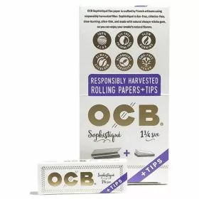 OCB - Sophistique - 1 1/4 Size Papers With Tips - 24 Packs Per Box