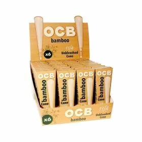 Ocb - Bamboo Cone 1 1/4 - 6 Cones Per Pack - 32 Packs Per Box