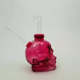 Oil Burner Waterpipe with Skull Design - 6 Inches