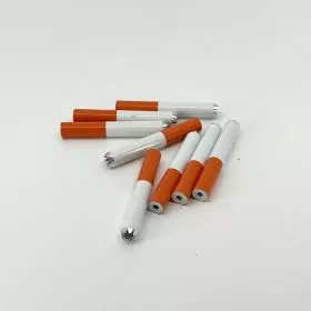 One Hitter Cigarette Bat - 2 Inches - Round With Teeth - 24 Pieces Per Pack