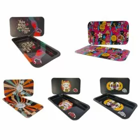  EXCEART 3 Sets Multifunctional Turning Disc Art Trays