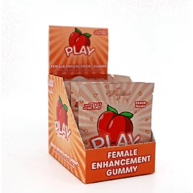 Play - Female Enhancement Gummy - 6 Grams - Single Dose - Peach