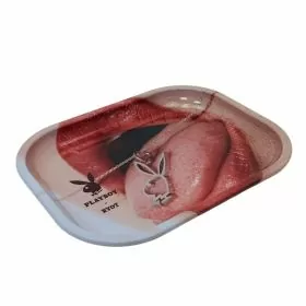 Playboy by Ryot - Tin Tray Small - 7 Inches X 5.5 Inches - Playboy Pendant Mouth