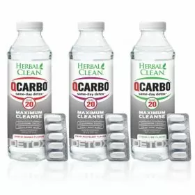 Q Carbo - 20 Clear - Detox By Herbal Clean - 20oz