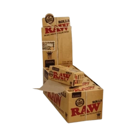 Raw Classic Rolls Rolling Paper King Size 55mm Full Box - 12 Per Box