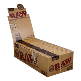 Raw Classic Single Wide Rolling Papers, 25 Booklets