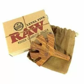 Raw Level Five Wooden Cigarette Holder With Felt Carry Bag