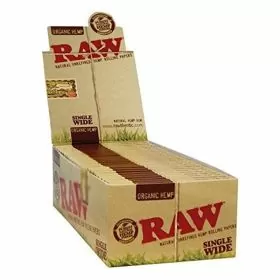 Raw - Organic Hemp SW Single Window - 50 Packs Per Box