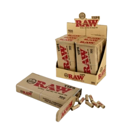 Raw Pre Rolled Tips In Tin Container - 100 Tips Per Tin