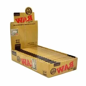 Raw Classic - War On Hate - 1 1/4 Size - Rolling Papers - 24 Packs Per Box