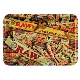 Raw Mixed Mini Rolling Tray - Metal