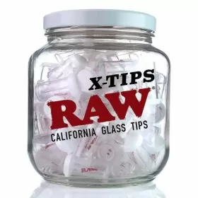 Raw X - Glass Tips - 75 Counts Per Jar