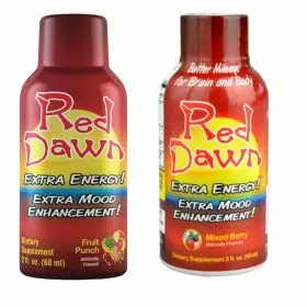 Red Dawn - Extra Mood Enhancement - 2oz - 4 Counts Per Serving Bottle - 12 Bottles Per Box