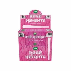 Endo Rose Heights Pink Pre-Rolled Cone - King Size - 3 Cones Per Pack - 24 Pack Per Box