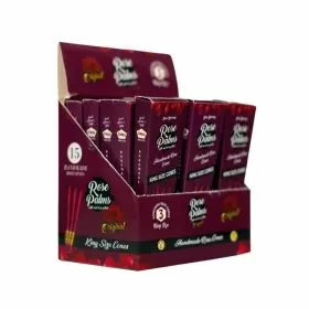 Rose Palms Rolling Cones - King Size - 3 Counts Per Pack - 15 Packs Per Box