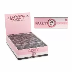 Rozy Pink Papers - 1.25 Size - 50 Papers Per Pack - 24 Packs Per Box