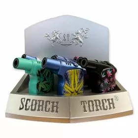 Scorch Torch Gun Style Torch - Assorted Colors - Display of 9 [61650], Lighters & Fuel